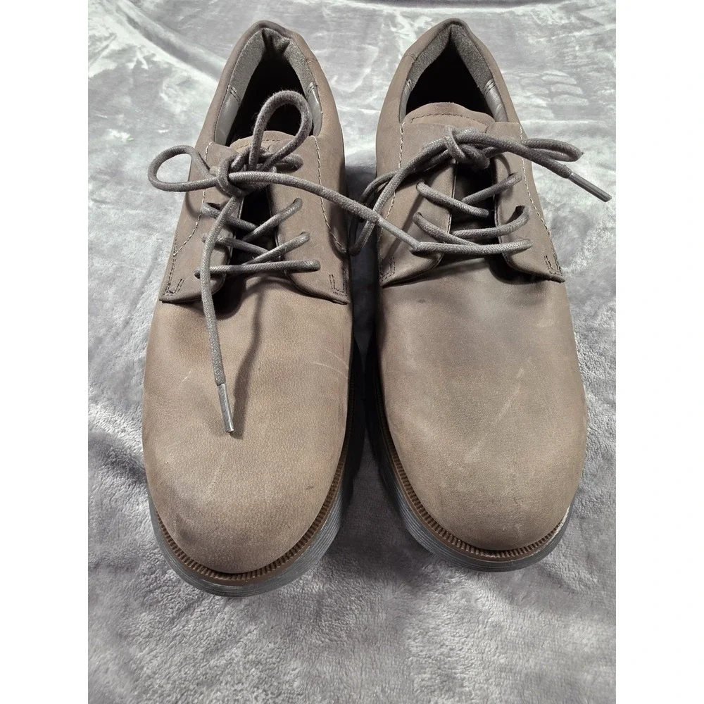 SKECHERS AUGUSTINO CARANO Brown Leather Oxford Shoes, Men's Size 9‎